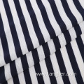 Black White Stripe Hoodie French Terry Fabric